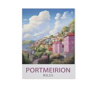 Jigsaw Puzzle 1500 Pieces for Adults，Portmeirion Wales，Large Puzzle Game Artwork for Adults Teens, Family Decorations, Unique Puzzle Gift（57x87cm）-DZ82