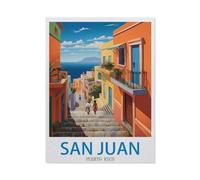 Jigsaw Puzzle 1500 Pieces for Adults，San Juan Puerto Rico，Large Puzzle Game Artwork for Adults Teens, Family Decorations, Unique Puzzle Gift（57x87cm）-EE42