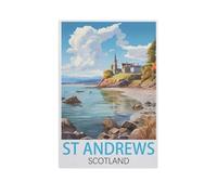 Jigsaw Puzzle 1500 Pieces for Adults，St Andrews Scotland，Teens Boys Girls Puzzles Difficult Challenging Puzzle for Party Games Kids Family Friends（57x87cm）-FR67