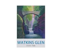 Jigsaw Puzzle 1500 Pieces for Adults，Watkins Glen New York State Park，Teens Boys Girls Puzzles Difficult Thick Sturdy Pieces Challenging Puzzle for Party Games（57x87cm）-GC89