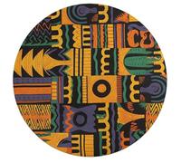 Jigsaw Puzzle 195 Pcs Challenging Round Animals Puzzle African Ethnic Pattern Wooden Jigsaw Puzzles for Adults Families