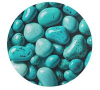 Jigsaw Puzzle 195 Pcs Challenging Round Animals Puzzle Bright Aqua Blue Turquoise Wooden Jigsaw Puzzles for Adults Families