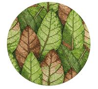 Jigsaw Puzzle 195 Pcs Challenging Round Animals Puzzle Leaf Vein Green Wooden Jigsaw Puzzles for Adults Families