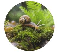 Jigsaw Puzzle 195 Pcs Challenging Round Animals Puzzle Snail Crawling Wooden Jigsaw Puzzles for Adults Families