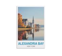 Jigsaw Puzzle 200 Piece,Alexandria Bay New York,200 Piece Puzzle Thick Sturdy Cardboard Precise Interlocking Age 14+ Family Game 35x25cm