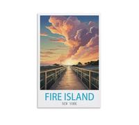 Jigsaw Puzzle 200 Piece,Fire Island New York,200 Piece Puzzle Thick Sturdy Cardboard Precise Interlocking Age 14+ Family Game 35x25cm