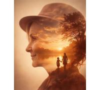 Jigsaw Puzzle 200 Pieces Sunset, Premium Jigsaws 200 pieces for Adults & Teens, Precision Fit Thick Board, for for Men & Women, Finished Size 35x25cm Woman Memories