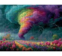 Jigsaw Puzzle 2000 Piece, Abstract Landscape Puzzles for Adults Puzzle Games Educational Game Jigsaws Puzzles for Adults, Fun Challenging Family Game Activities, for Wall Decor Gifts R1KH-99