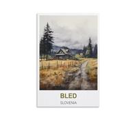 Jigsaw Puzzle 2000 Piece，Bled Slovenia Jigsaws Puzzles 2000 Pieces Teens Kids Jigsaw Entertainment Toys Brain Challenge Puzzle 100x70cm