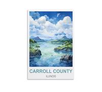 Jigsaw Puzzle 2000 Piece，Carroll County Illinois 2000 pieces of adult paper landscape puzzles for children learning toys gifts 100x70cm