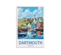 Jigsaw Puzzle 2000 Piece，Dartmouth Devon Posters Jigsaw Puzzles for Adults 2000 Piece, Classic Puzzle Teens Boys Girls Puzzles 100x70cm