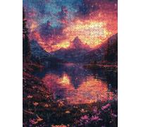 Jigsaw Puzzle 2000 Piece, Fantasy River Water Puzzles for Adults 2000, Wooden Puzzles, Jigsaw Puzzle Games Classic Educational, The Impossible Challenge, Games Family, Creativity Gift DX0YL1-771