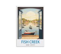 Jigsaw Puzzle 2000 Piece Fish Creek Door County Puzzle 2000 Pieces Wood Puzzle Adult Children'S Educational Toy Family Decompression Game 70x100cm