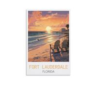 Jigsaw Puzzle 2000 Piece，Fort Lauderdale Florida Posters，Of paper Puzzles Suitable For Adults Children Families Stress Relief Puzzle Games 100x70cm
