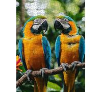 Jigsaw Puzzle 2000 Piece, Gemini Parrot Puzzles for Adults 2000, Wooden Puzzles, Jigsaw Puzzle Games Classic Educational, The Impossible Challenge, Games Family, Creativity Gift DX0YL1-858