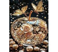 Jigsaw Puzzle 2000 piece,Golden Butterfly Rose Puzzles for Adults,Educational Game Challenge Toy 2000 Pieces DIY puzzles Family Decoration puzzle