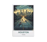 Jigsaw Puzzle 2000 Piece，Houston Texas Jigsaw Puzzles 2000 Pieces for Adults Painting Puzzle 2000 Pieces DIY Challenging Puzzles for Adults 100x70cm