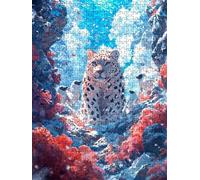Jigsaw Puzzle 2000 Piece, Leopard Penguin Puzzles for Adults 2000, Wooden Puzzles, Jigsaw Puzzle Games Classic Educational, The Impossible Challenge, Games Family, Creativity Gift DX0YL1-74
