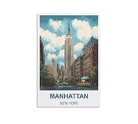 Jigsaw Puzzle 2000 Piece Manhattan New York Puzzle 2000 Pieces Wood Puzzle Adult Children'S Educational Toy Family Decompression Game 70x100cm