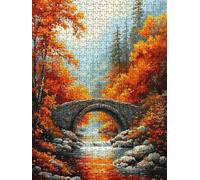 Jigsaw Puzzle 2000 Piece, Maple Bridge Puzzles for Adults 2000, Wooden Puzzles, Jigsaw Puzzle Games Classic Educational, The Impossible Challenge, Games Family, Creativity Gift DX0YL1-261