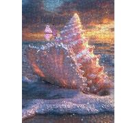 Jigsaw Puzzle 2000 Piece, Pink Shell Puzzles for Adults 2000, Wooden Puzzles, Jigsaw Puzzle Games Classic Educational, The Impossible Challenge, Games and Family Activities, Creativity Gift DX0YL1-238