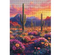 Jigsaw Puzzle 2000 Piece, Plant Cactus Puzzles for Adults 2000, Wooden Puzzles, Jigsaw Puzzle Games Classic Educational, The Impossible Challenge, Games Family, Creativity Gift DX0YL1-1068