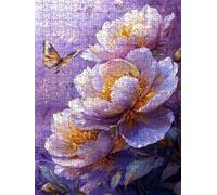 Jigsaw Puzzle 2000 Piece, Purple Butterfly Flower Puzzles for Adults 2000, Wooden Puzzles, Jigsaw Puzzle Games Classic Educational, The Impossible Challenge, Games Family, Creativity Gift DX0YL1-1082