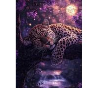 Jigsaw Puzzle 2000 Piece, Purple Leopard Puzzles for Adults 2000, Wooden Puzzles, Jigsaw Puzzle Games Classic Educational, The Impossible Challenge, Games Family, Creativity Gift DX0YL1-1075