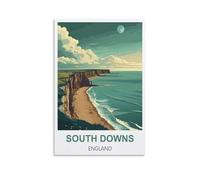 Jigsaw Puzzle 2000 Piece，South Downs England Puzzle 2000 Pieces Wood Puzzle Adult Children'S Educational Toy Family Decompression Game 100x70cm