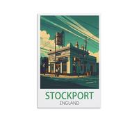 Jigsaw Puzzle 2000 Piece，Stockport England Posters Classic puzzle 3D puzzle diy kit paper toys unique gift residential culture 100x70cm