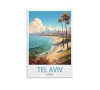 Jigsaw Puzzle 2000 Piece，Tel Aviv Beach Puzzle 2000 Pieces Wood Puzzle Adult Children'S Educational Toy Family Decompression Game 100x70cm