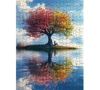 Jigsaw Puzzle 2000 Piece, Tree Woman Puzzles for Adults 2000, Wooden Puzzles, Jigsaw Puzzle Games Classic Educational, The Impossible Challenge, Games and Family Activities, Creativity Gift DX0YL1-845