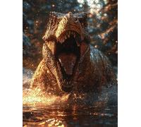 Jigsaw Puzzle 2000 Piece, Tyrannosaurus Rex Animals Puzzles for Adults 2000, Wooden Puzzles, Jigsaw Puzzle Games Classic Educational, The Impossible Challenge, Games Family, Creativity Gift DX0YL1-21