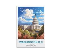 Jigsaw Puzzle 2000 Piece Washington，d.c Americas Puzzle 2000 Pieces Wood Puzzle Adult Children'S Educational Toy Family Decompression Game 70x100cm