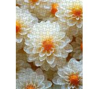 Jigsaw Puzzle 2000 Piece, White Flowers Puzzles for Adults 2000, Wooden Puzzles, Jigsaw Puzzle Games Classic Educational, The Impossible Challenge, Games Family, Creativity Gift DX0YL1-47
