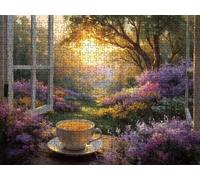 Jigsaw Puzzle 2000 Piece, Window Sill Landscape Puzzles for Adults Puzzle Games Educational Game Jigsaws Puzzles for Adults, Fun Challenging Family Game Activities, for Wall Decor Gifts R1KH-131