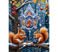 Jigsaw Puzzle 2000 piece,Woods Squirrel Scenery Puzzles for Adults,Educational Game Challenge Toy 2000 Pieces DIY puzzles Family Decoration puzzle