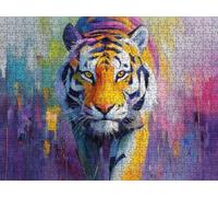 Jigsaw Puzzle 2000 Piece, Yellow Tiger Puzzles for Adults Puzzle Games Educational Game Jigsaws Puzzles for Adults, Fun Challenging Family Game Activities, for Wall Decor Gifts R1KH-440