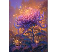Jigsaw Puzzle 2000 Pieces Fireflies, Premium Jigsaws 2000 pieces for Adults & Teens, Precision Fit Thick Board, for for Men & Women, Finished Size 100x70cm Chrysanthemums