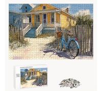 Jigsaw Puzzle 2000 Pieces for Adults - Cabin & Yellow - Wooden Pieces with Classic Fit & HD Print - Stress Relief Hobby & Home Decor - 70 x 100 cm - Not for Children under 14 P3#300