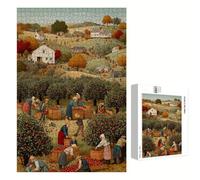 Jigsaw Puzzle 2000 Pieces for Adults - Farm & Landscape - Wooden Pieces with Classic Fit & HD Print - Stress Relief Hobby & Home Decor - 75 x 105 cm - Not for Children under 14 P3#753