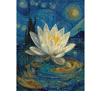 Jigsaw Puzzle 2000 Pieces for Adults Lotus & Abstract Puzzle, 1T#1380