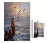 Jigsaw Puzzle 2000 Pieces for Adults - Ocean & Bird - Wooden Pieces with Classic Fit & HD Print - Stress Relief Hobby & Home Decor - 70 x 100 cm - Not for Children under 14 P3#1263