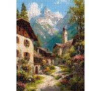 Jigsaw Puzzle 2000 Pieces for Adults Small Town & Landscape Puzzle, 1T#1460