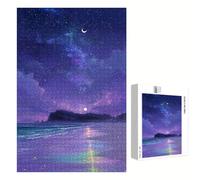 Jigsaw Puzzle 2000 Pieces for Adults - Starry Sky & Ocean - Wooden Pieces with Classic Fit & HD Print - Stress Relief Hobby & Home Decor - 70 x 100 cm - Not for Children under 14 P3#1213