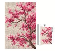 Jigsaw Puzzle 2000 Pieces for Adults - Tree & Pink - Wooden Pieces with Classic Fit & HD Print - Stress Relief Hobby & Home Decor - 75 x 105 cm - Not for Children under 14 P3#1087