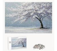 Jigsaw Puzzle 2000 Pieces for Adults - White & Tree - Wooden Pieces with Classic Fit & HD Print - Stress Relief Hobby & Home Decor - 75 x 105 cm - Not for Children under 14 P3#477