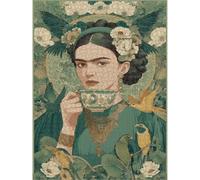 Jigsaw Puzzle 2000 Pieces for Adults, Woman & Bird Wooden Puzzle, 1T#1745