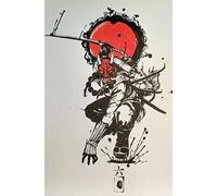 Jigsaw Puzzle 2000 Pieces Japanese Samurai Set Art Wall Home Decoration Educational Intelligence Stress Relief Toy Funny Family Game Kids Adults Challenging Puzzle Gift 70X100CM