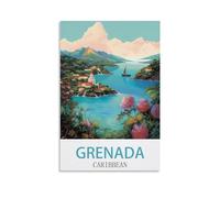 Jigsaw Puzzle 2000 Pieces Puzzles for Adults Grenada Caribbean, Challenging Puzzles Hard Puzzle for Family Decorations 70x100cm